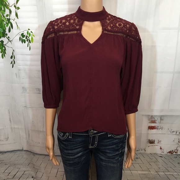 a.n.a Tops - a.n.a. Maroon Top